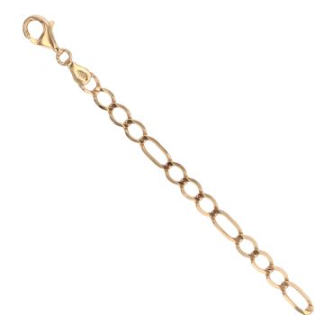 14ct Yellow Gold Figaro Bracelet 7.5"