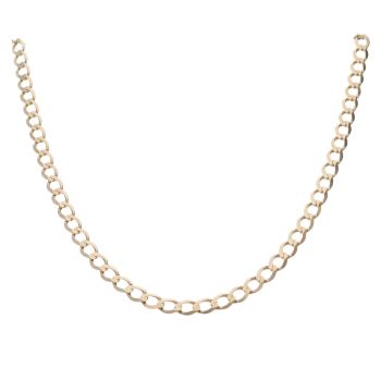 9ct Yellow Gold Curb Chain 18"