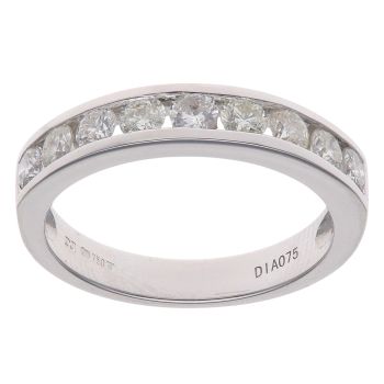 18ct White Gold 0.75ct Brilliant Cut Diamond Eternity Ring