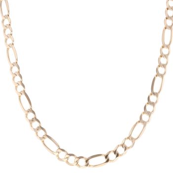 9ct Yellow Gold Figaro Chain 22"