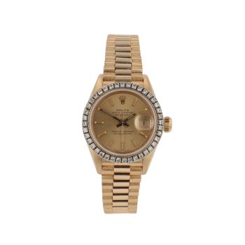 Rolex Custom Datejust Pre Owned Watch Ref 69178