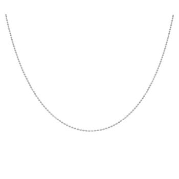 Silver Bead Chain 18" By Icesia