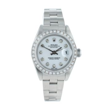 Rolex Custom Datejust Pre Owned Watch Ref 69160