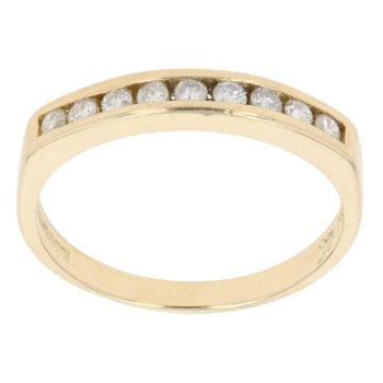18ct Yellow Gold 0.25ct Brilliant Cut Diamond Eternity Ring