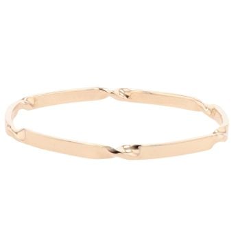9ct Yellow Gold Twist Bangle