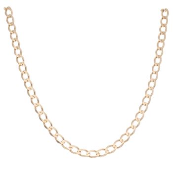 9ct Yellow Gold Curb Chain 18"