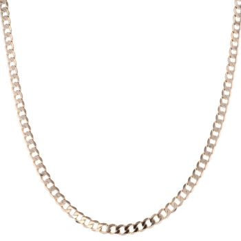 9ct Yellow Gold Curb Chain 18"
