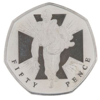 2006 Elizabeth II 150th Anniversary of The Victorian Cross Fifty Pence Coin