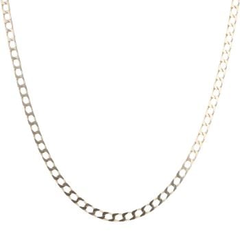 9ct Yellow Gold Curb Chain 18"