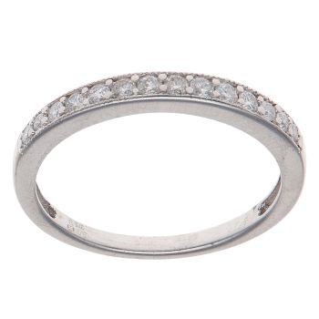 9ct White Gold 0.20ct Brilliant Cut Diamond Eternity Ring