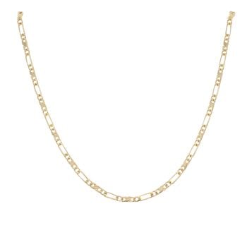 9ct Yellow Gold Fancy Figaro Chain 16"