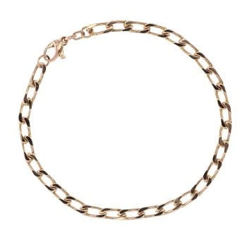 9ct Yellow Gold Curb Bracelet 8.5"