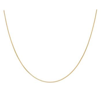 22ct Yellow Gold Box Chain 18"