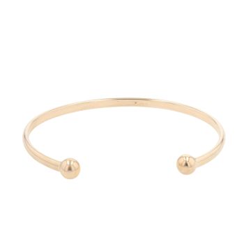 9ct Yellow Gold Plain Torque Bangle