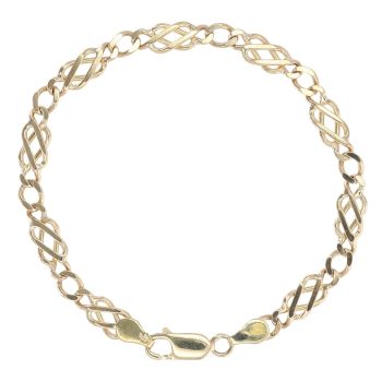 9ct Yellow Gold Celtic Bracelet 7.5"