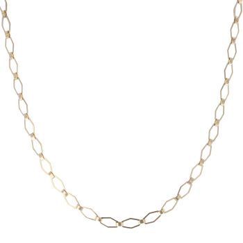 9ct Yellow Gold Hexagonal Fancy Chain 20"