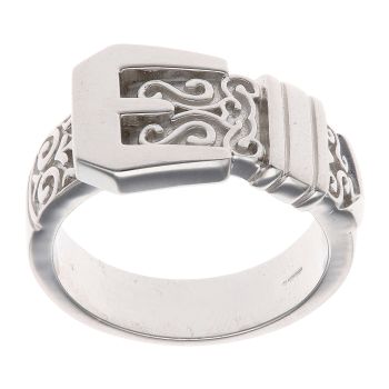 Silver Four Row Keeper Ring