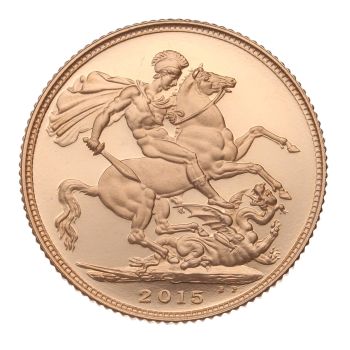 2015 Elizabeth II Fifth Portrait UK Full Sovereign Coin Proof Boxed 1st Edition