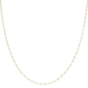 Gold Plated Silver Singapore Chain 18"