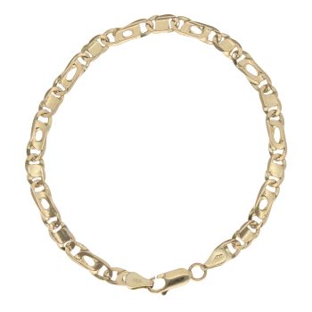 18ct Yellow Gold Fancy Bracelet 7.5"