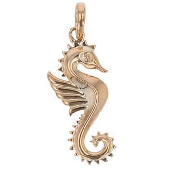 22ct Rose Gold Sea Horse Pendant