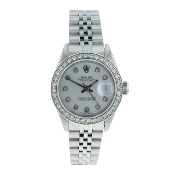 Rolex Custom Datejust Pre Owned Watch Ref 69240