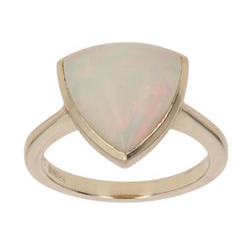 14ct Yellow Gold Opal Single Stone Ring