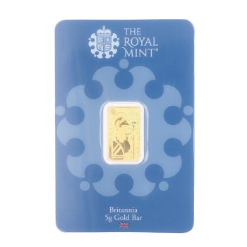 5g Britannia The Royal Mint Ingot Sealed