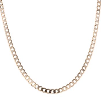 9ct Yellow Gold Curb Chain 22"