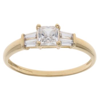 18ct Yellow Gold Cubic Zirconia Ring