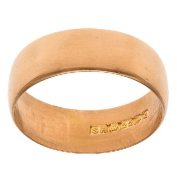 22ct Yellow Gold Wedding Band 6mm