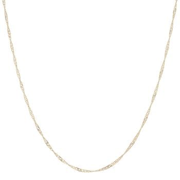 9ct Yellow Gold Twist Chain 18"