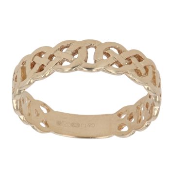 9ct Yellow Gold Plain Celtic Ring
