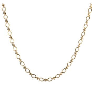 18ct Yellow Gold Fancy Chain 22"