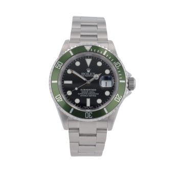 Rolex Submariner 'Kermit' Pre Owned Watch Ref 16610