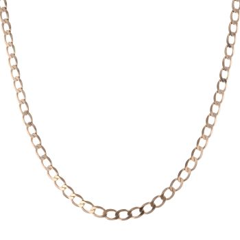 9ct Yellow Gold Curb Chain 18"