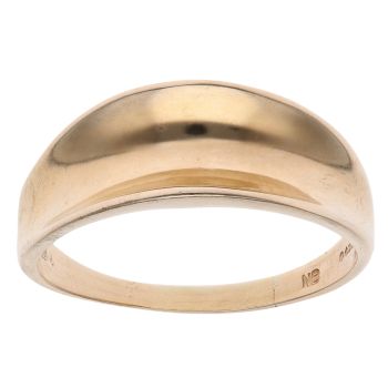 9ct Yellow Gold Concave Signet Ring
