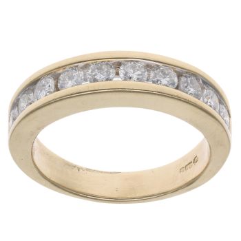14ct Yellow Gold 1.00ct Diamond Eternity Ring
