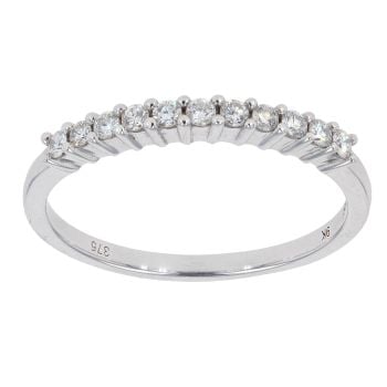 9ct White Gold 0.25ct Diamond Eternity Ring by Anya Belle
