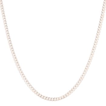 Sterling Silver Curb Chain 20" By Icesia