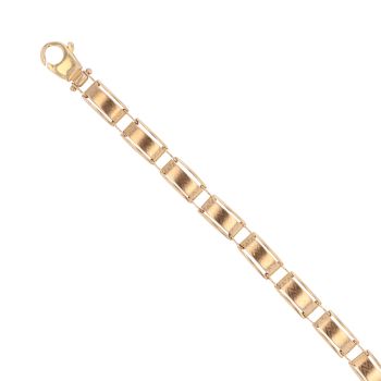 9ct Yellow Gold Fancy Bracelet 7.5"