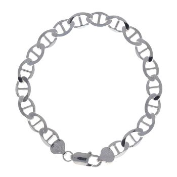 Silver Anchor Bracelet 8.5" By Icesia
