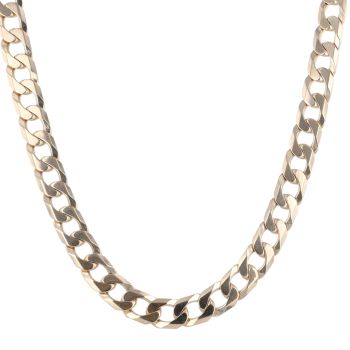 9ct Yellow Gold Curb Chain 22"