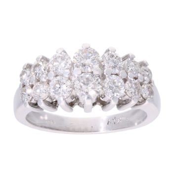 14ct White Gold 1.50ct Diamond Fancy Ring