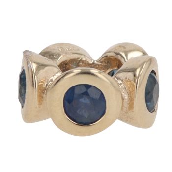 14ct Yellow Gold Pandora Sapphire Light Spacer Charm