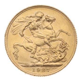 1927 George V Full Sovereign Coin