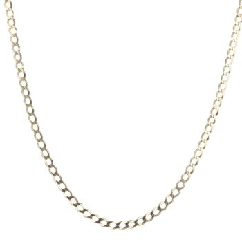 9ct Yellow Gold Curb Chain 20"
