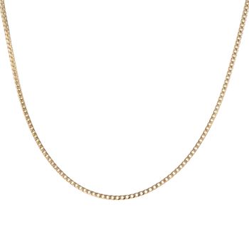 9ct Yellow Gold Foxtail Chain 18"