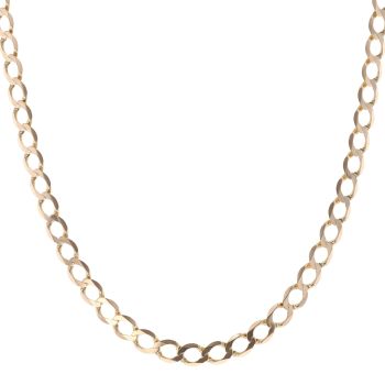 9ct Yellow Gold Curb Chain 22"