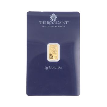 1g UK The Royal Mint Ingot Sealed